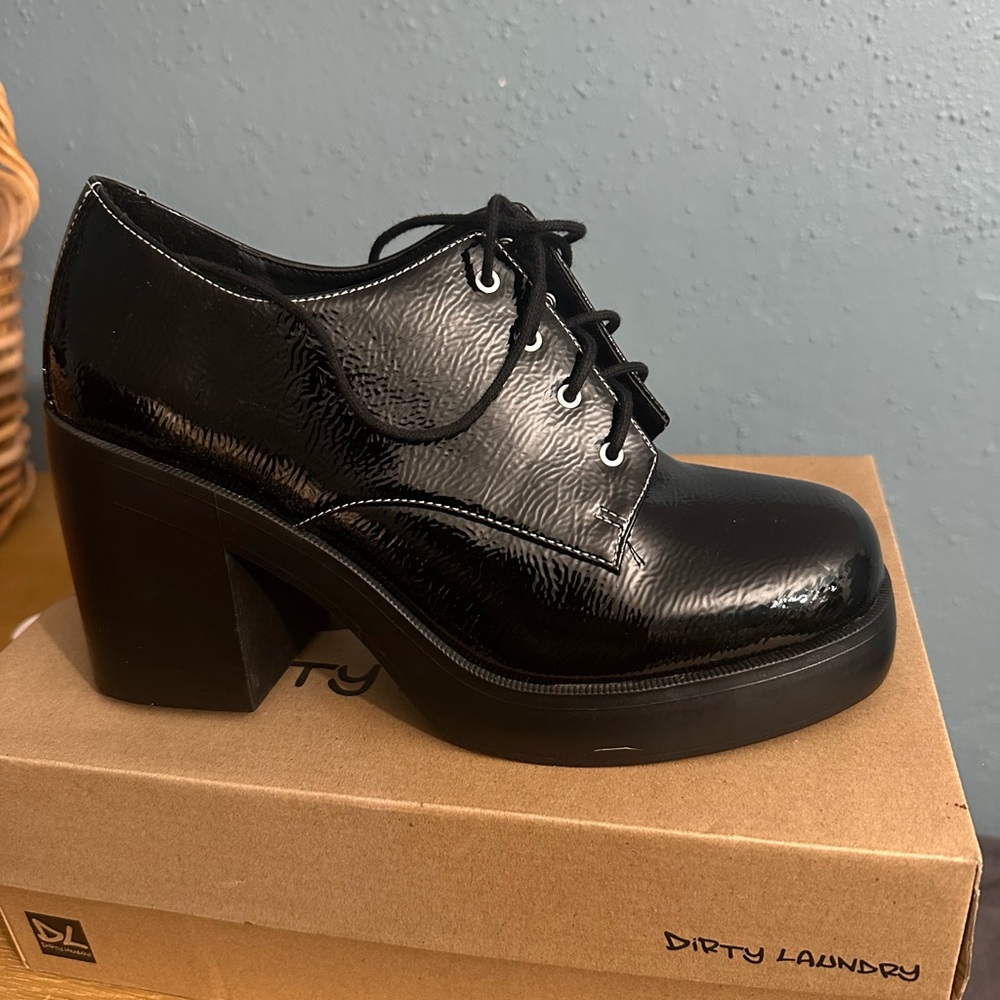 Dirty Laundry Black Lace Up Boots